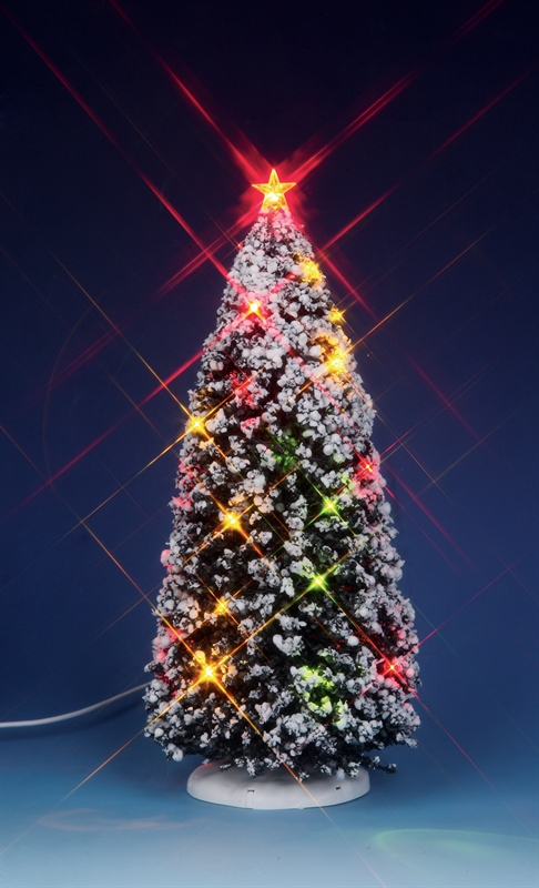 9 In. Lighted Christmas Tree Lemax Village