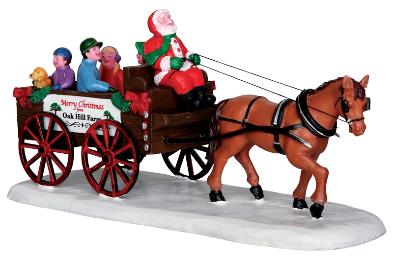 Santa's Wagon Ride Lemax Village
